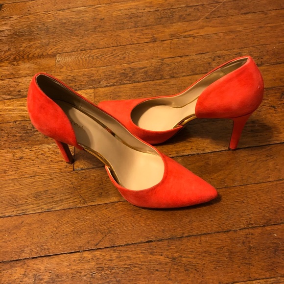 Coral colored pumps - Picture 4 of 6